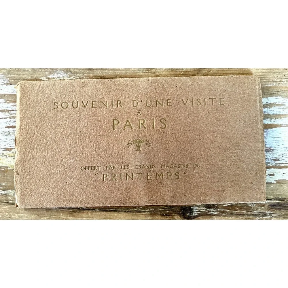 Vintage travel tourist booklet Souvenir of a Visit to Paris Printemps 1910's 20s